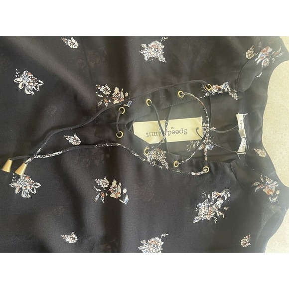 Speed Limit MPH Womens Black 3X Boho Short Sleeve MIDI Roll Tab Sleeve Dress - Picture 9 of 15